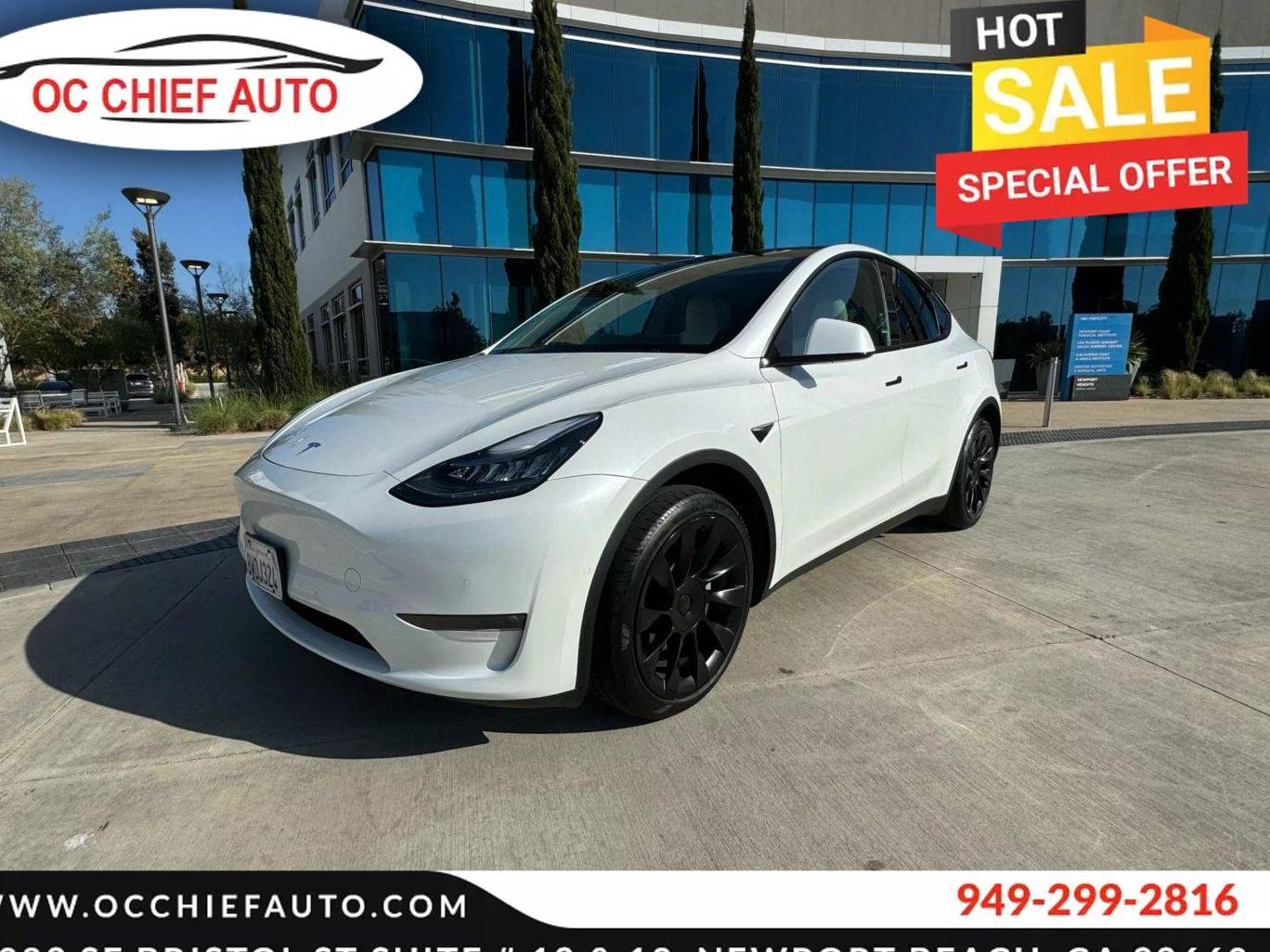 TESLA MODEL Y 2021 5YJYGDEE2MF173326 image